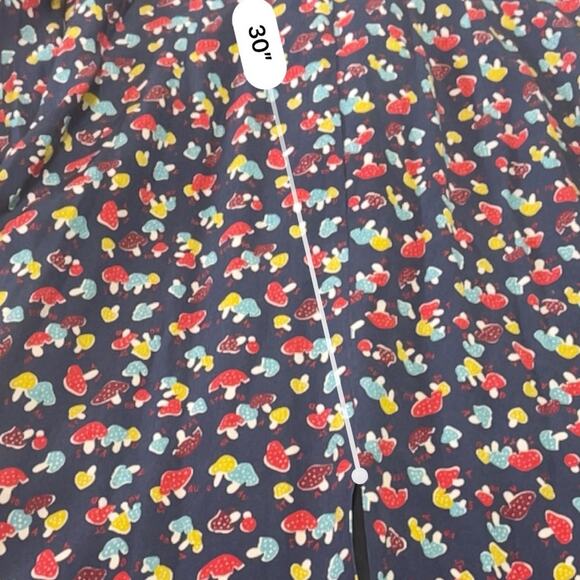 STAUD Mushroom Print Long Sleeve Maxi  Dress 10 - Picture 9 of 14